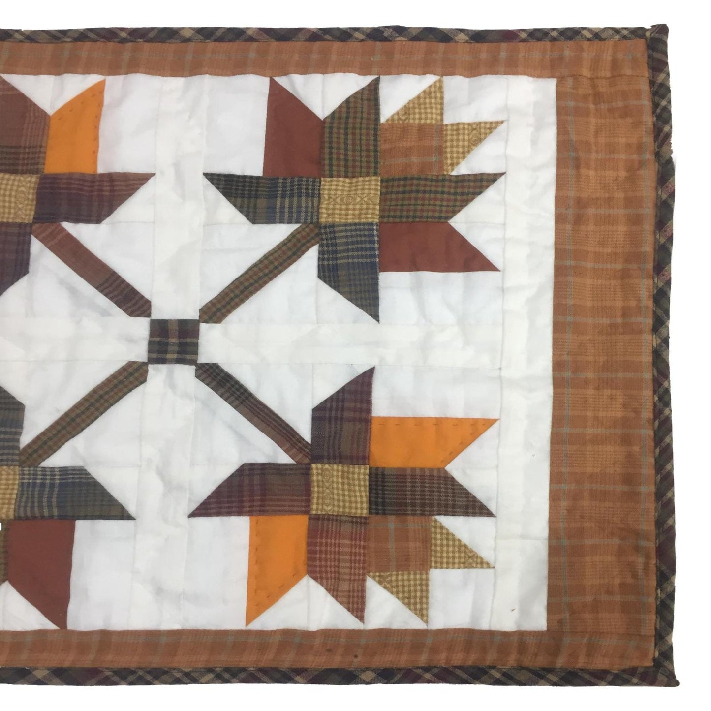 Table runner hand quilted, patchwork, Table Toppers Calico Country Autumn Leaf Patchwork Table runner by HOME HEART Brands(made in INDIA)
