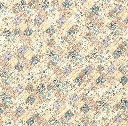 Calico Country Floral 100% Cotton Handmade Hand Quilted Heirloom Quality patchwork Wall hanging & Toppers or Baby Quilt by HOME HEART Brands