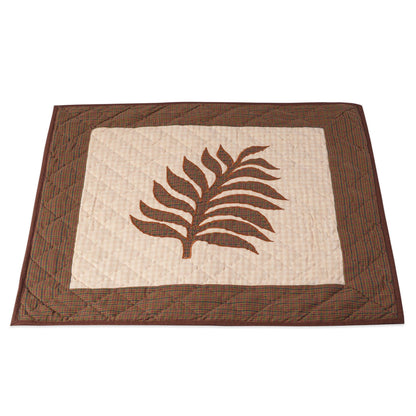 Hand made Hand quilted Wall hanging Quilt, Table Topper 19"x19" swiss cheese plant plaid by Home Heart brands (Made in India)