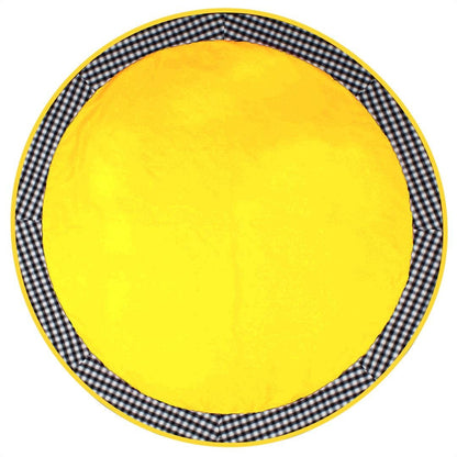 Table Cloth Yellow Cotton duck Canvas 10oz(310 gsm) Fabric Dining Table cover Machine Washable Made in India by Home Heart Brands