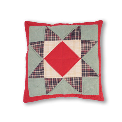 Quilted patchwork pillow cover, cushion cover, decorative throw pillow, pillow Rising Country Star by HOME HEART Brands(made in India)
