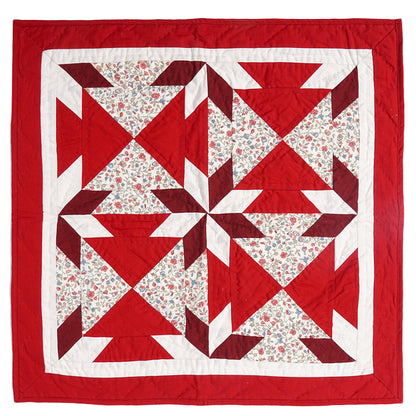 Quilted Table runners, small quilt, Wallhanging & Table Toppers Twinkle star patchwork with sew pocket by Home Heart brands (Made in India)
