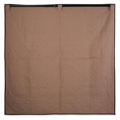 Hand made Throw Quilt, Table Toppers 44"x44" embroidered snowman primitive Hand Quilted Cotton quilt by Home Heart brands (Made in India)
