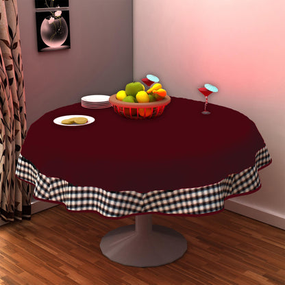 Christmas tree Mat, tabletop mat,dining Table cover Burgundy 10oz(310 gsm) cotton duck fabric Washable Made in India by Home Heart Brands
