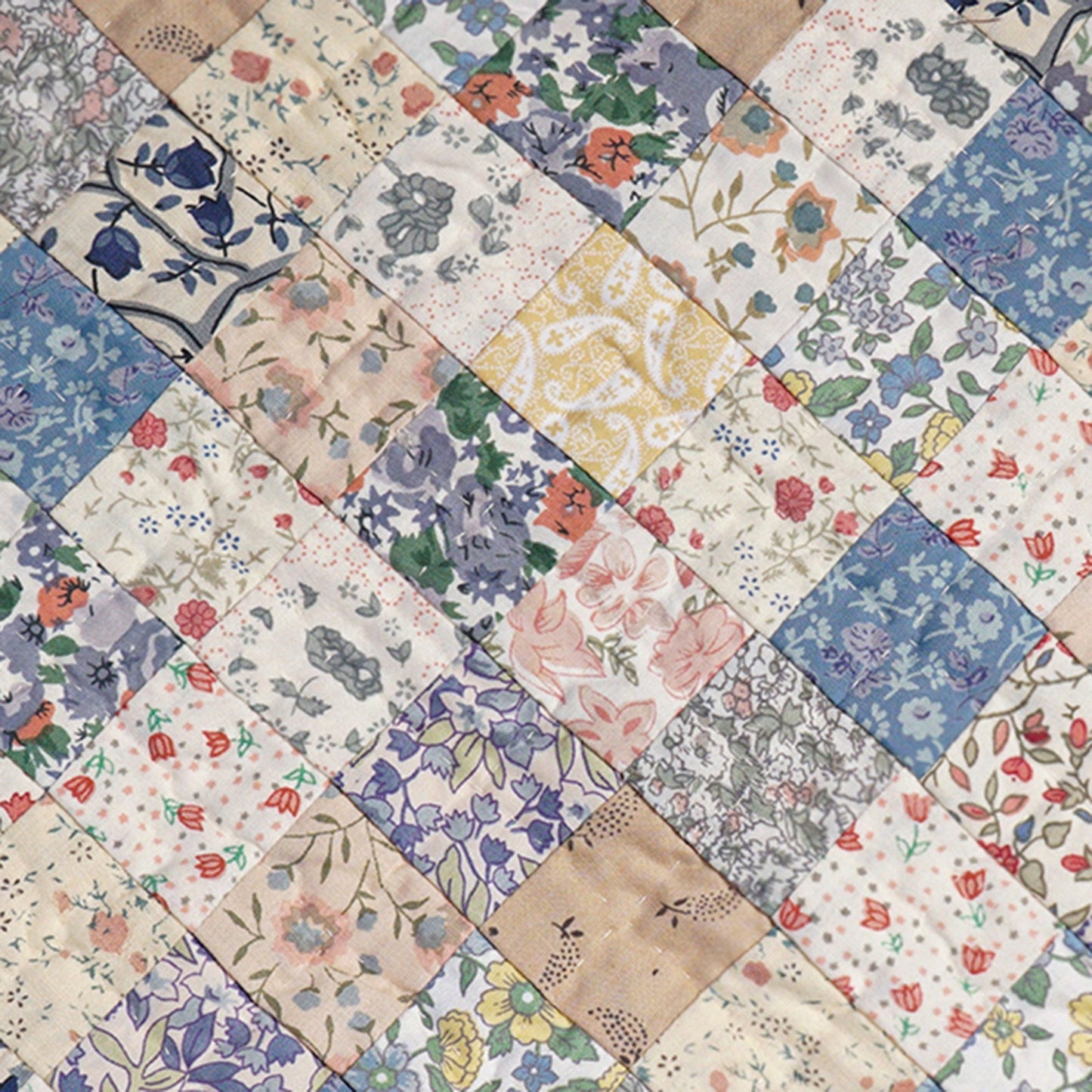 Hand Quilted patchwork Table Runner & Toppers Calico Country Floral by HOME HEART Brands(made in INDIA)
