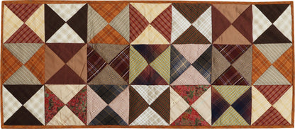 Quilted Table Runner & Toppers kaleidoscope patchwork country fashion fall mix by HOME HEART Brands(made in INDIA)