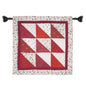 Hand Quilted table topper, square mat runner, patchwork , small quilt, Calico floral prints sew pocket by HOME HEART Brands(Made in India)