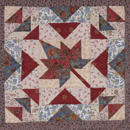 Hand Quilted table topper, square mat runner, patchwork , small quilt, Autumn leaves prints sew pocket by HOME HEART Brands(Made in India)
