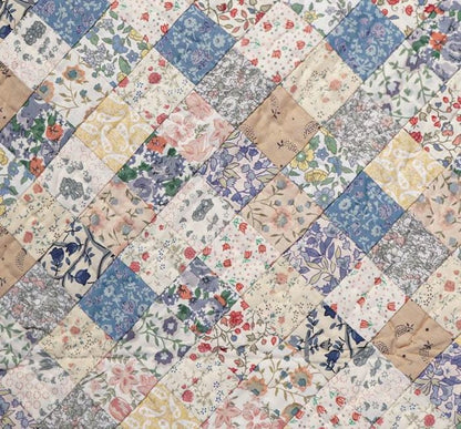 Hand Quilted patchwork Table Runner & Toppers Calico Country Floral by HOME HEART Brands(made in INDIA)