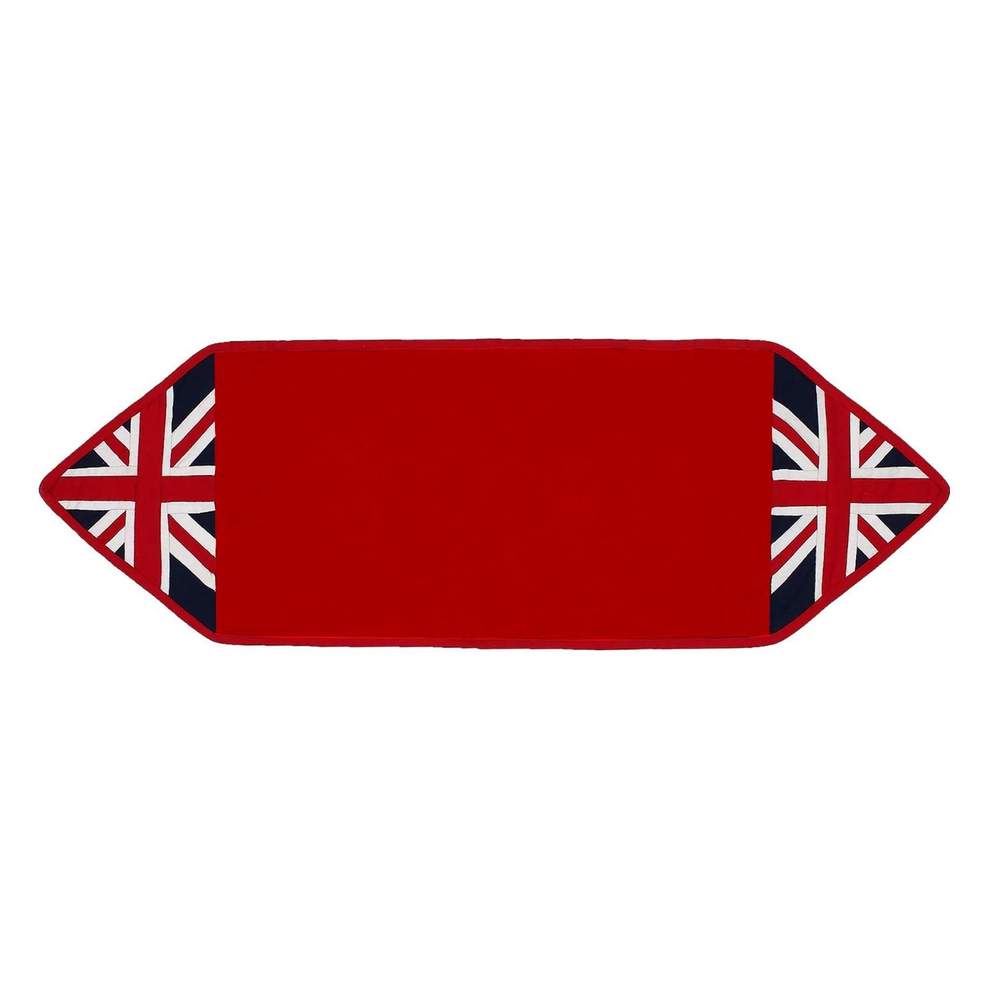 Cotton Table runner & Toppers Premium tapestry cotton fabric Red Union jack flag by Home Heart Brands(Made in India)