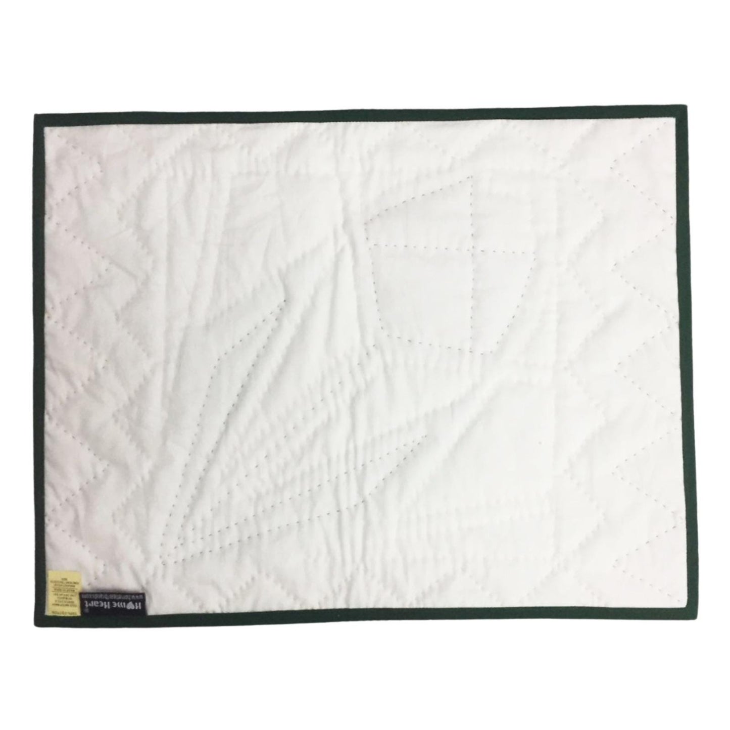 Hand made hand quilted crafted placemats, table topper, patchwork Calico antique Tulip quilt 14"X19" by HOME HEART Brands (Made in India)