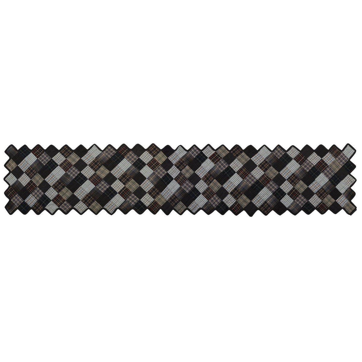 Quilted Table Runner & Toppers Patchwork country fashion Farm Mix plaid by HOME HEART Brands(Made in India)