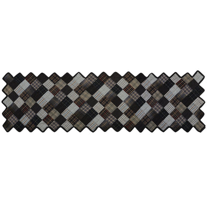 Quilted Table Runner & Toppers Patchwork country fashion Farm Mix plaid by HOME HEART Brands(Made in India)