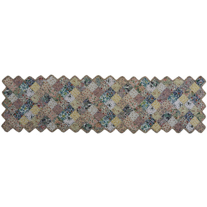 Table runner quilted patchwork Table Runner & Toppers Calico Country Floral by HOME HEART Brands(made in INDIA)