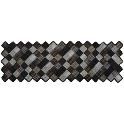 Quilted Table Runner & Toppers Patchwork country fashion Farm Mix plaid by HOME HEART Brands(Made in India)