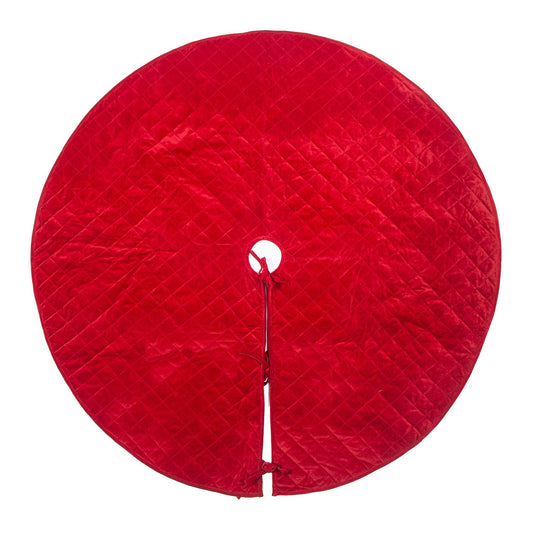 Christmas tree skirt Velvet Quilted Thick Double Layer quilted by HOME HEART Brands