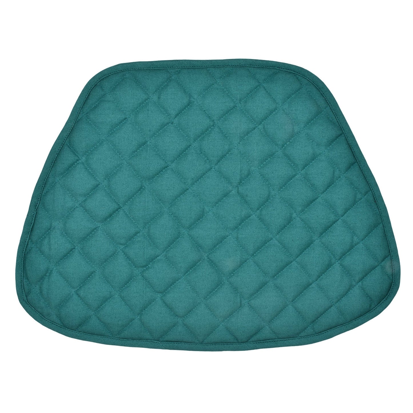 Wedge quilted placemat ,Trivet, pot holder, table mat irish green duck cotton reversible by HOME HEART Brands( Made in India)