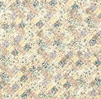 Calico Country Floral 100% Cotton Handmade Hand Quilted Heirloom Quality patchwork Wall hanging & Toppers or Baby Quilt by HOME HEART Brands