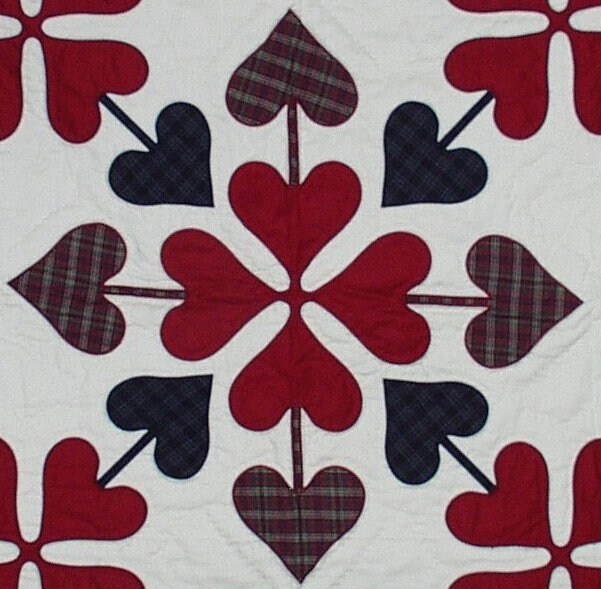 Valentine's day wall hanging quilt hand quilted table topper, Baby Quilt heart embroidered 100% Cotton patchwork by HOME HEART Brands(India)