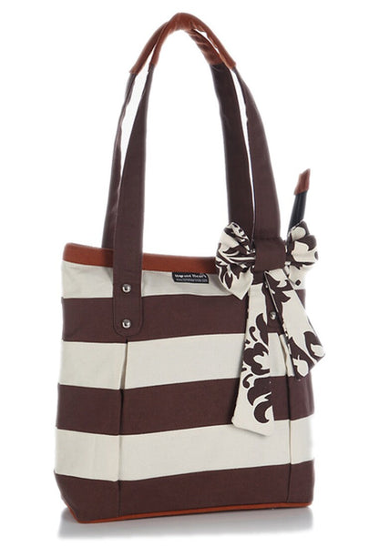 Hand bag duck cotton canvas bag hand crafted bow FRANCES bag by HOME HEART Brands(Made in India)