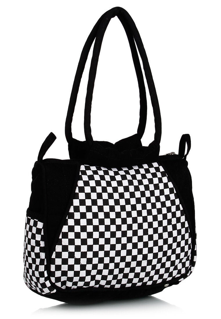 Back of Black & offwhite bag