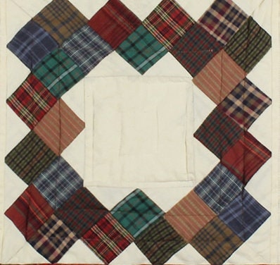 Quilted Table Runner & Toppers patchwork Boston common country fashion mix plaid and off white by HOME HEART Brands(Made in India)