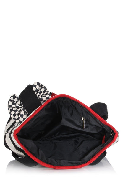 Hand bag duck cotton canvas bag hand crafted bow FRANCES bag by HOME HEART Brands(Made in India)