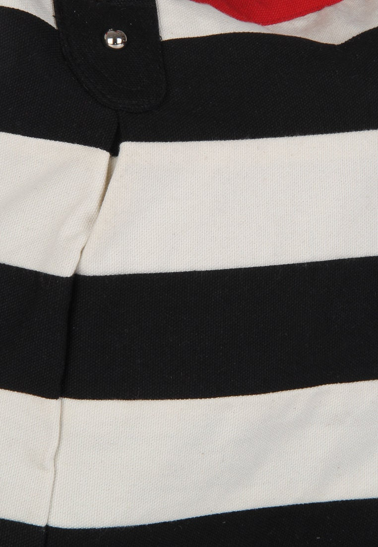 Hand bag duck cotton canvas bag hand crafted bow FRANCES bag by HOME HEART Brands(Made in India)