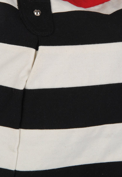 Hand bag duck cotton canvas bag hand crafted bow FRANCES bag by HOME HEART Brands(Made in India)