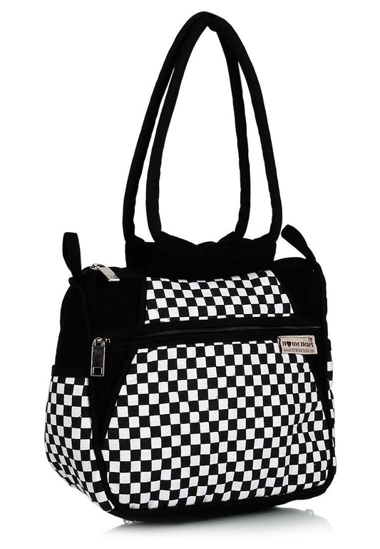 Women's canvas hand bag duck cotton Cute & classic by HOME HEART Brands (made in INDIA)