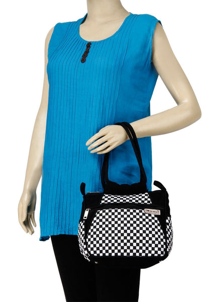 Women's canvas hand bag duck cotton Cute & classic by HOME HEART Brands (made in INDIA)