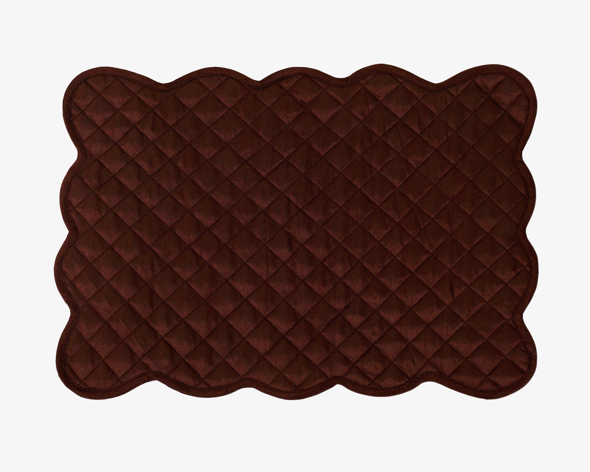 Quilted Table runner, Trivet, placemat & Table toppers duiponi Silk brown reversible design by HOME HEART Brands(Made in India)