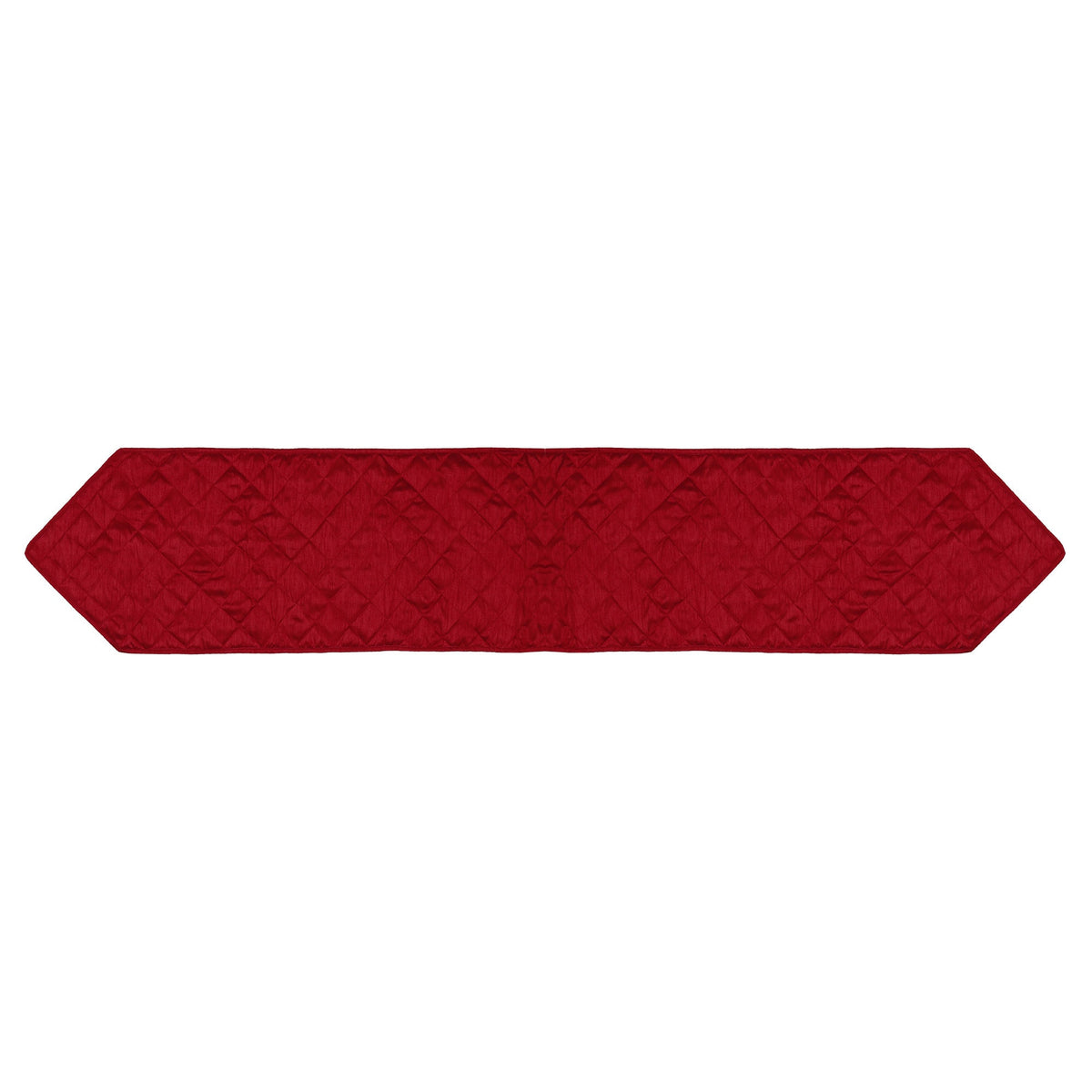 Quilted Table Runner & Toppers red Dupioni Silk by Home Heart Brands (made in India)