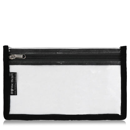 HOME HEART Brands multi-Purpose Water Resistant Clear Pvc Organizer Bag Pouch with YKK #5 Zipper Closure Small Size 6"x10"(Made in India)