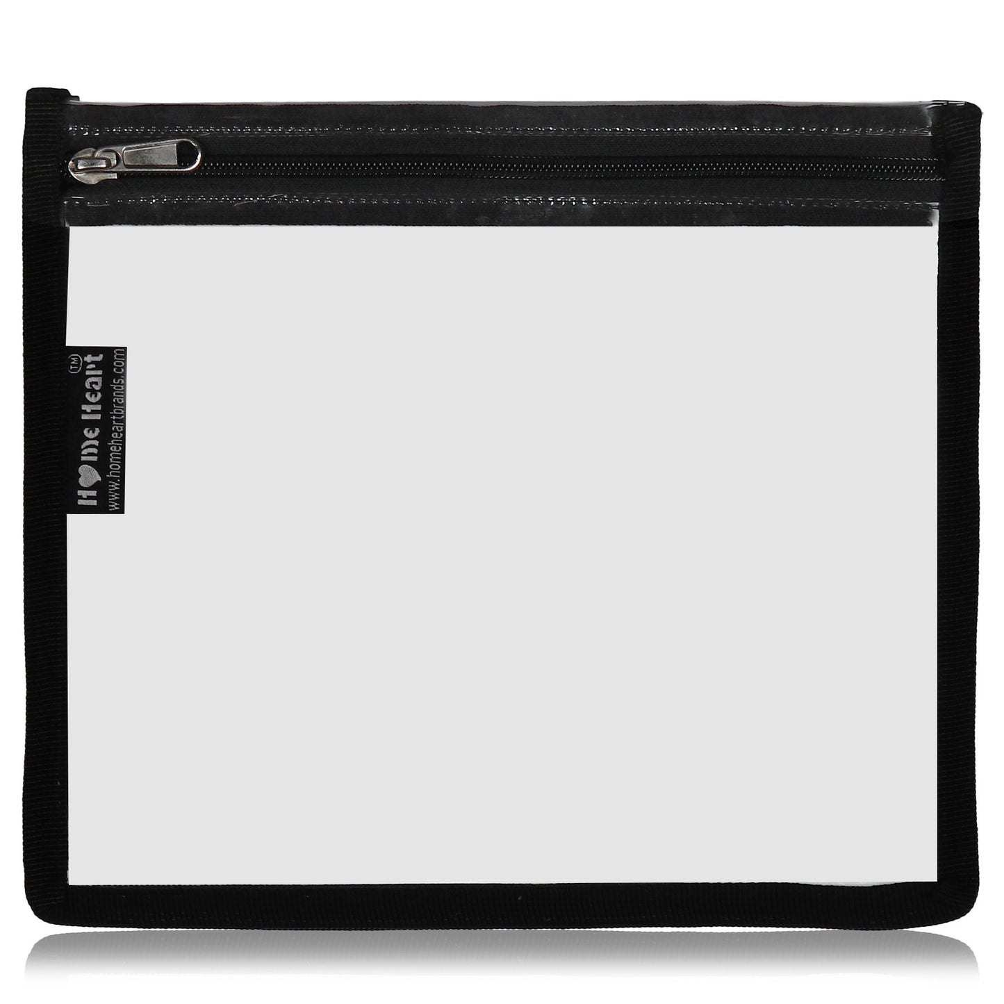 HOME HEART Brands multi-Purpose Water Resistant Clear Pvc Organizer Bag with Zipper Closure 6&4 pack X- Large Size 10"x13"(Made in India)