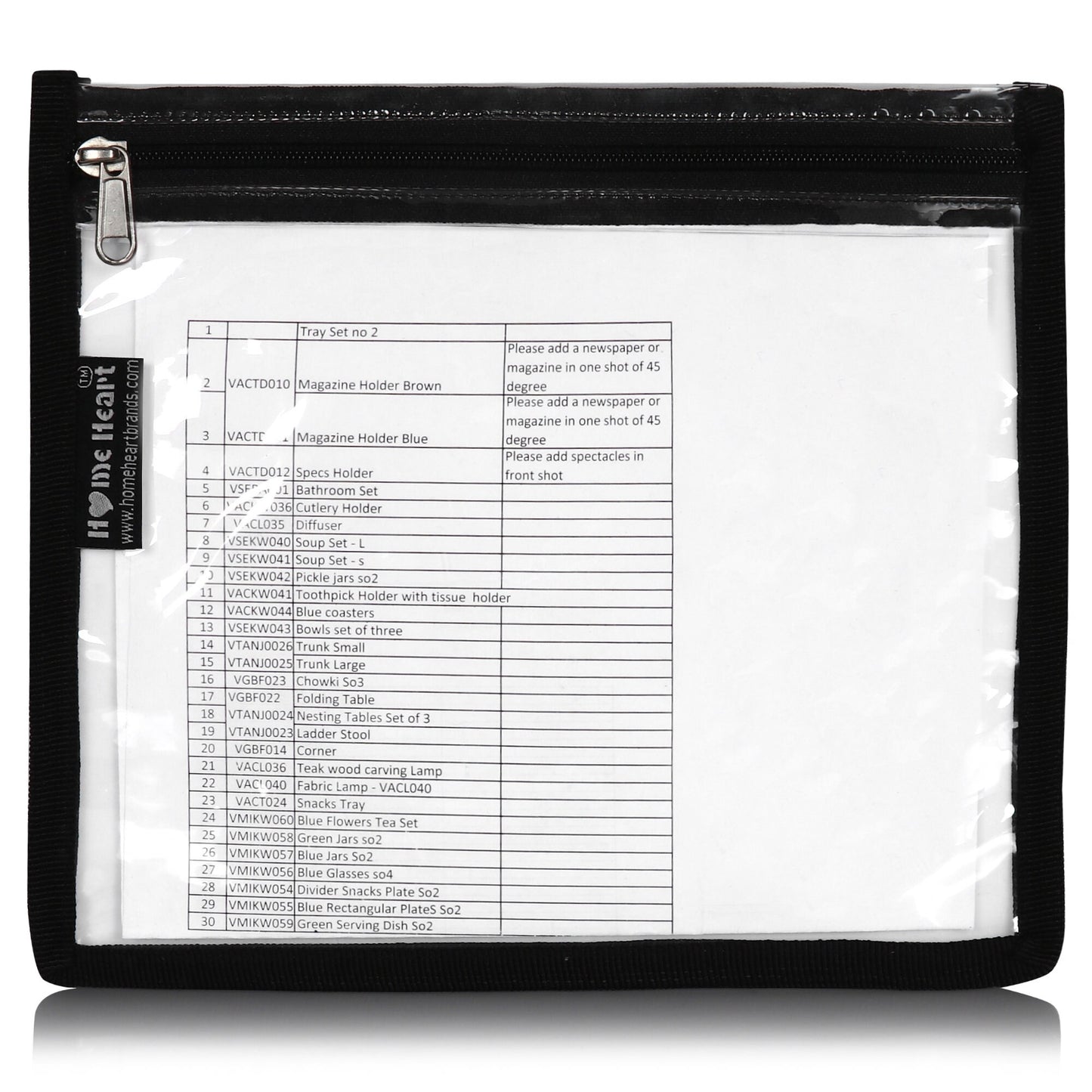 HOME HEART Brands multi-Purpose Water Resistant Clear Pvc Organizer Bag with Zipper Closure 4 pack (mix size XXL, L, M & S )(Made in India)