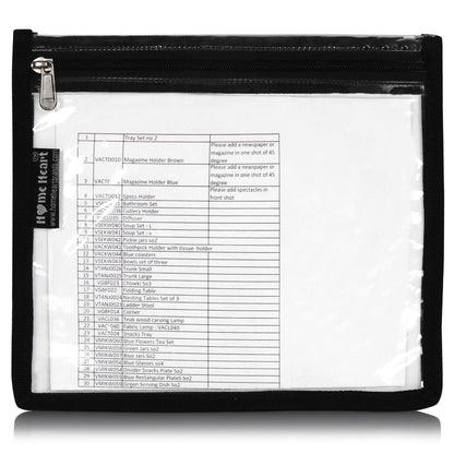 HOME HEART Brands multi-Purpose Water Resistant Clear Pvc Organizer Bag with Zipper Closure 4 pack (mix size XXL, L, M & S )(Made in India)