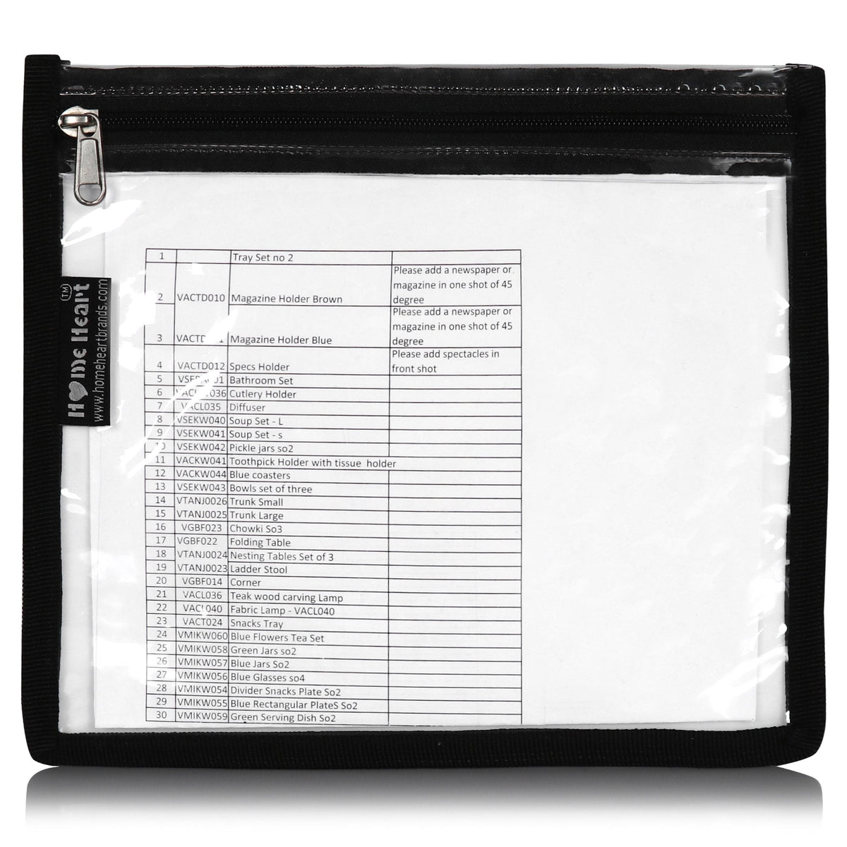 HOME HEART Brands multi-Purpose Water Resistant Clear Pvc Organizer Bag with Zipper Closure 4 pack (mix size XXL, L, M & S )(Made in India)
