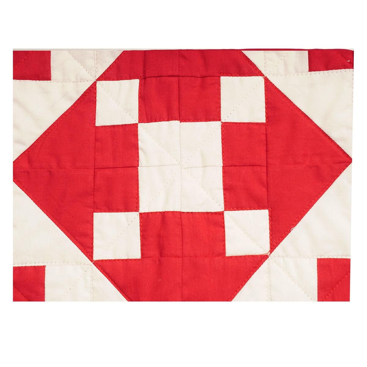 Quilted placemats / Tablemat patchwork red diamond square red country by HOME HEART Brands(Made in India)