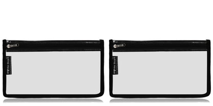 HOME HEART Brands multi-Purpose Water Resistant Clear Pvc Organizer Bag Pouch with #5 YKK Zipper Closure medium Size 7"x12"(Made in India)