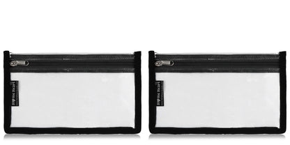 HOME HEART Brands multi-Purpose Water Resistant Clear Pvc Organizer Bag Pouch with YKK #5 Zipper Closure Small Size 6"x10"(Made in India)