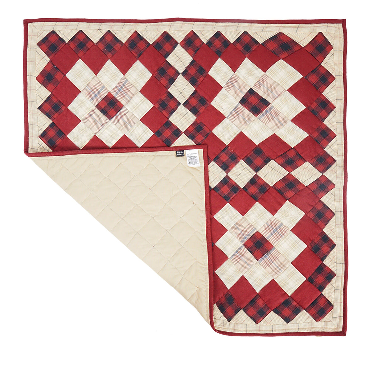 Quilted Table runners, small quilt, Wallhanging & Table Toppers Boston common patchwork with sew pocket by Home Heart brands (Made in India)