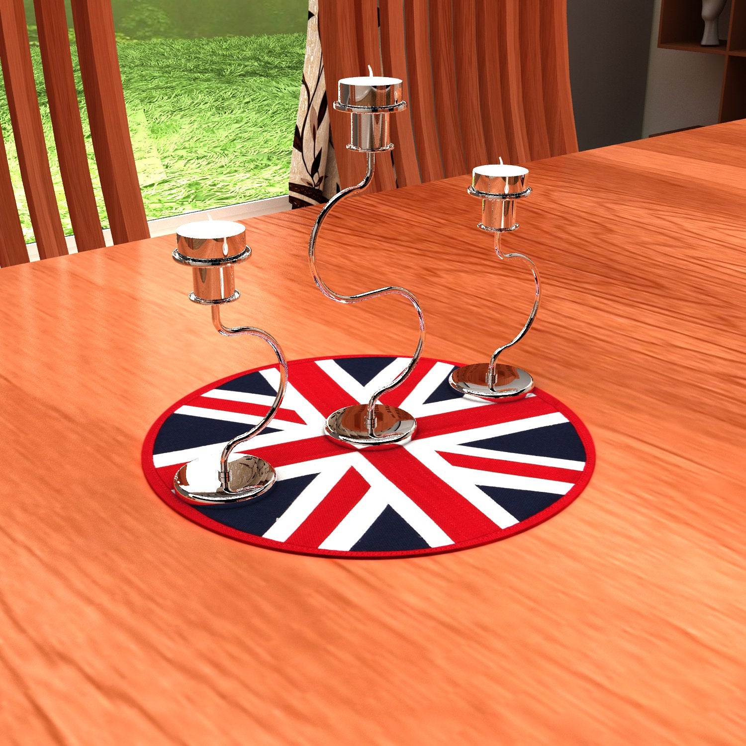 Quilted trivet/ Pot Holder/Table topper/hot pads Premium tapestry cotton fabric Union jack patchwork by HOME HEART Brands (Made in India)