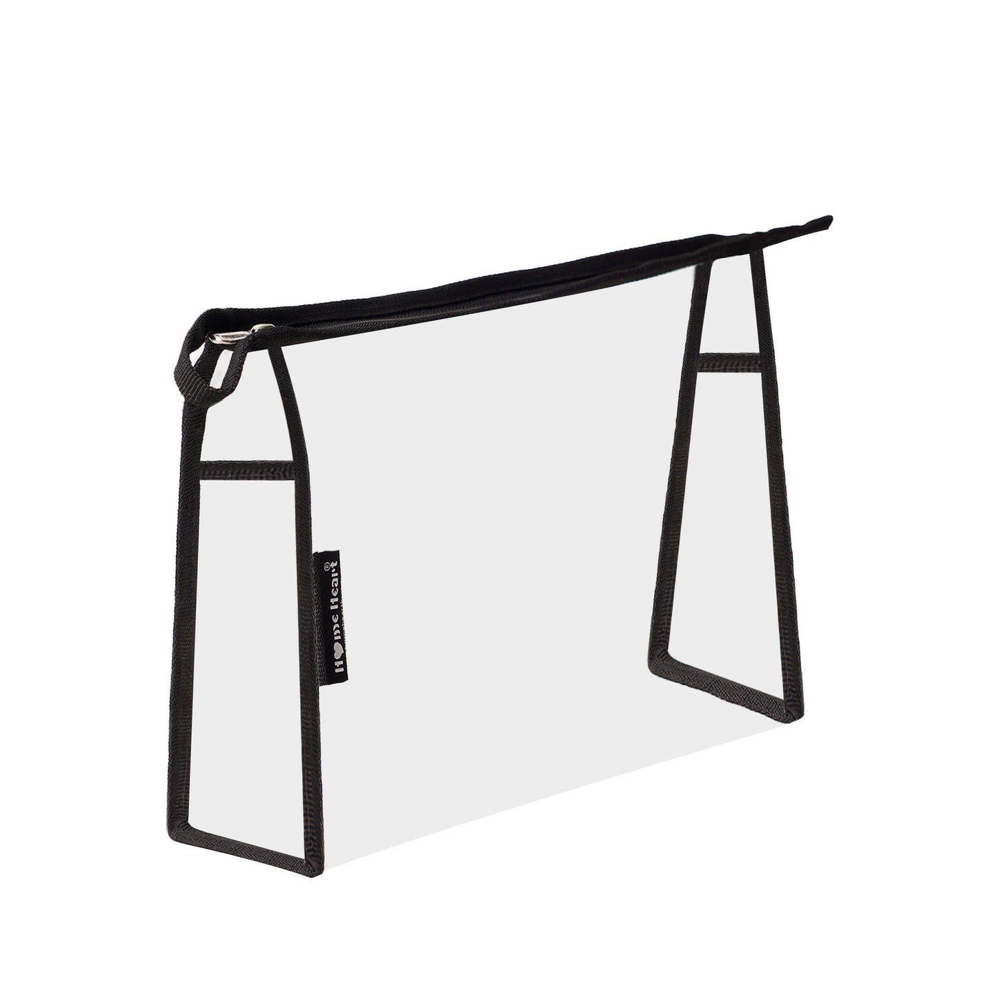 Clear Vinyl Organizer Toiletry Cosmetics Makeup Pouch Multi-purpose 4 ,3,2 pack X-Large Size 12"X7"X4" by HOME HEART Brands (Made in India)