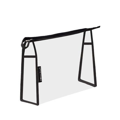 Clear Vinyl Organizer Toiletry Cosmetics Makeup Pouch Multi-purpose 4 ,3,2 pack X-Large Size 12"X7"X4" by HOME HEART Brands (Made in India)