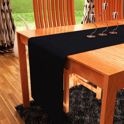 Country table runner Premium tapestry fabric black heavy cotton cloth Hemmed Table Runner & Toppers made in India by Home Heart Brands
