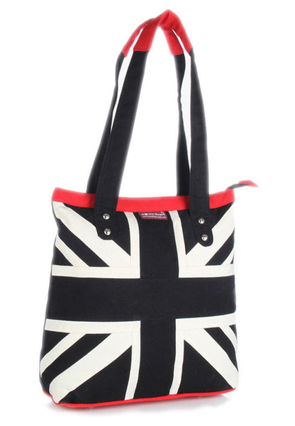 Union Jack Flag duck heavy cotton fabric Tote Bag Shopping Bag, Union Jack Patterned Shopping Bag, by HOME HEART Brands 2 color Available