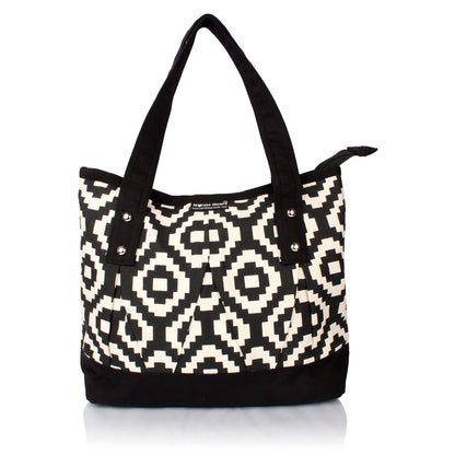 Hand bag duck cotton canvas cotton fabric hand bag Heather by HOME HEART Brands(Made in India)