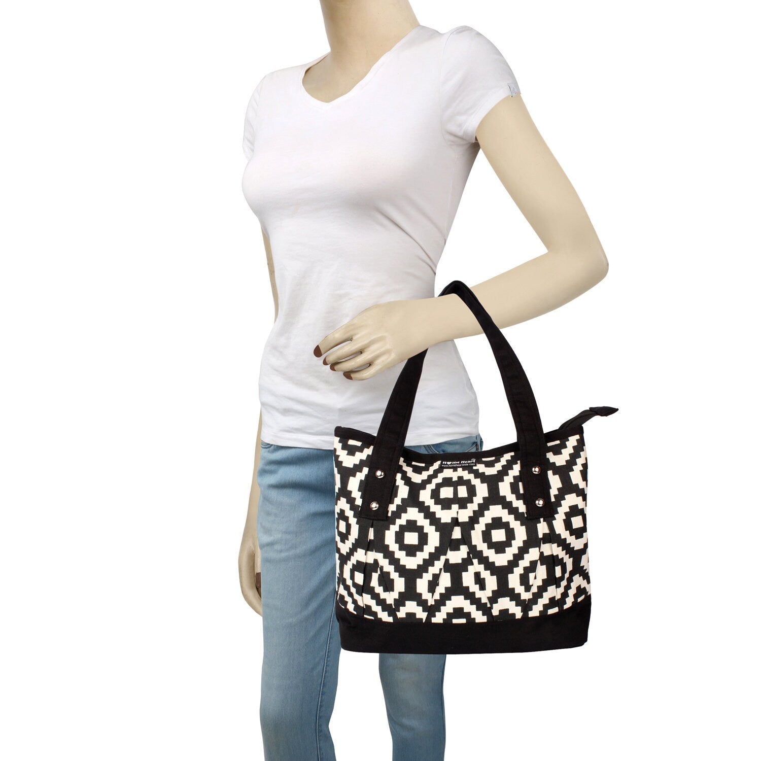 Hand bag duck cotton canvas cotton fabric hand bag Heather by HOME HEART Brands(Made in India)