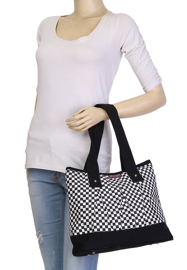 Hand bag duck cotton canvas cotton fabric hand bag Heather by HOME HEART Brands(Made in India)